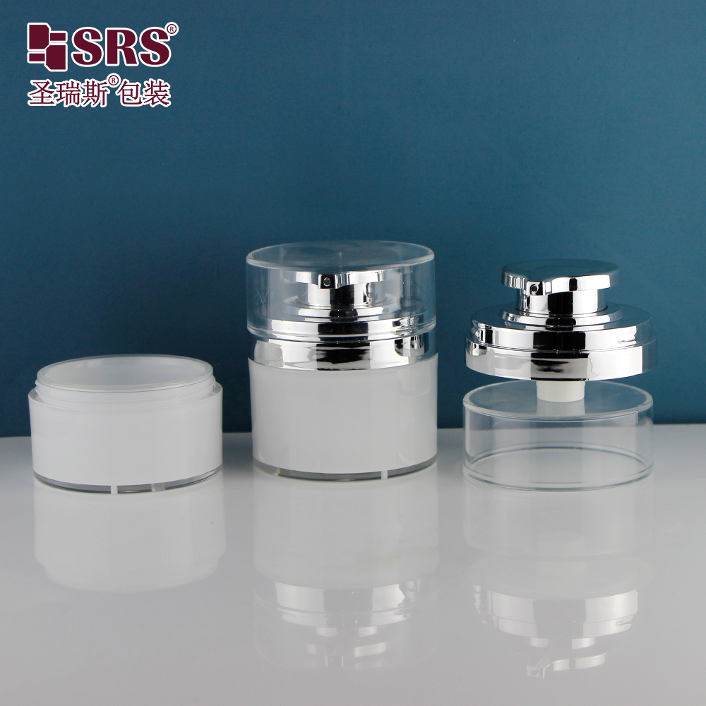 A103 Hot Sale 30G 50g 70G  Acrylic Round Empty Luxury Cosmetic cream empty acrylic jar Face Cream Jar