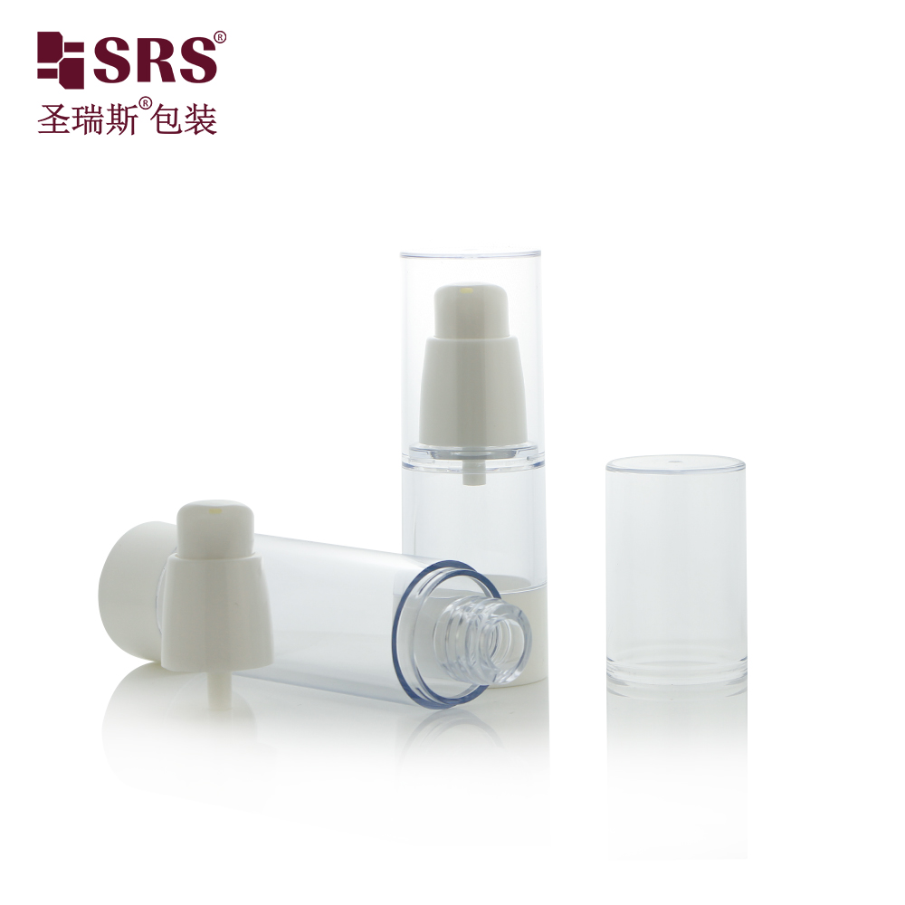 Ready To Ship Empty 15ml 30ml 50ml Skincare Cosmetic Lotion Pump Airless Bottle