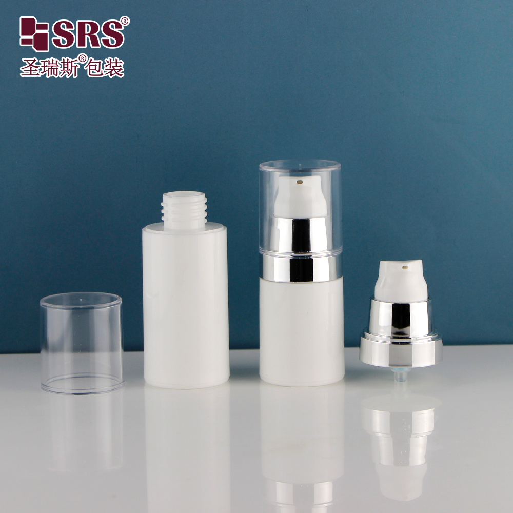Factory 30ml 50ml Acrylic Cosmetic Airless Bottle Double Wall Skincare Essential Cream Bottle