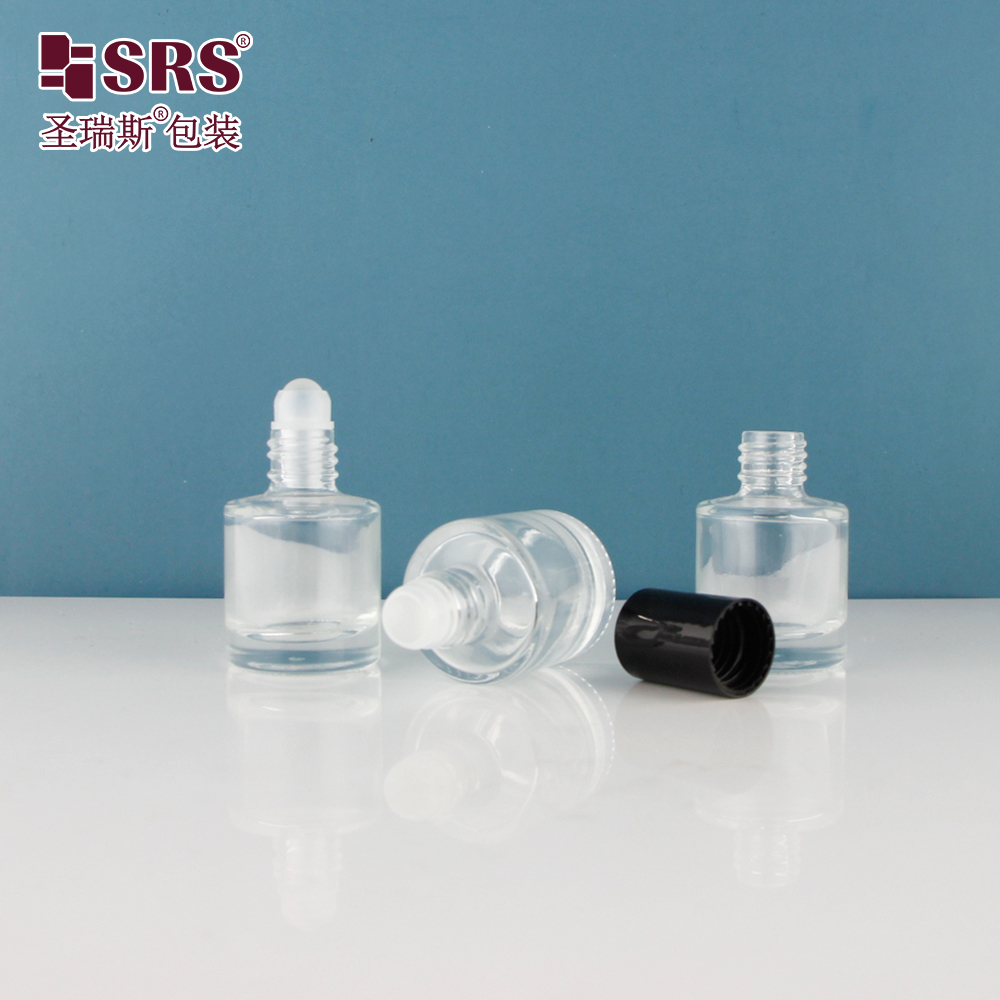 Wholesale 8ml Essential Oil Roller Glass Bottle Clear roll on glass bottle for Perfume
