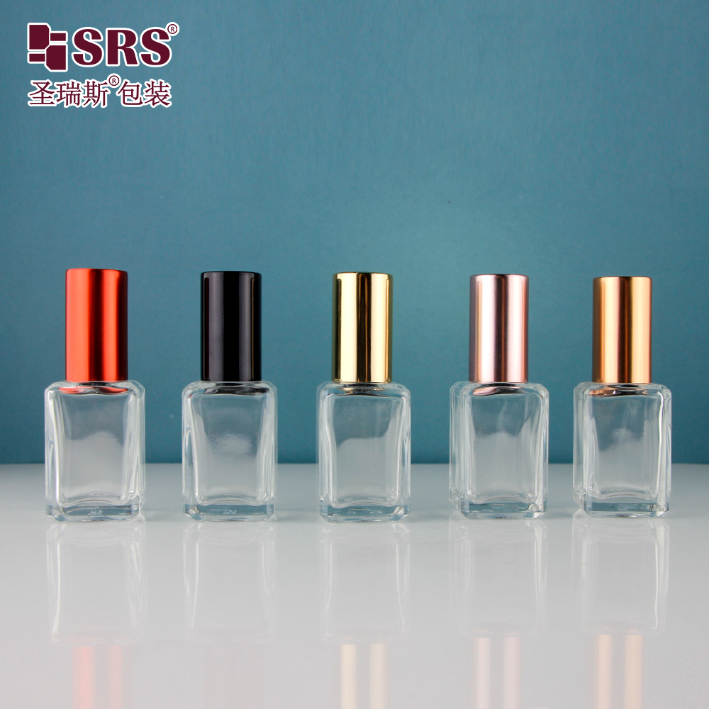 Wholesale Empty Square 10ml Thick Bottom Glass Perfume Bottle Packaging