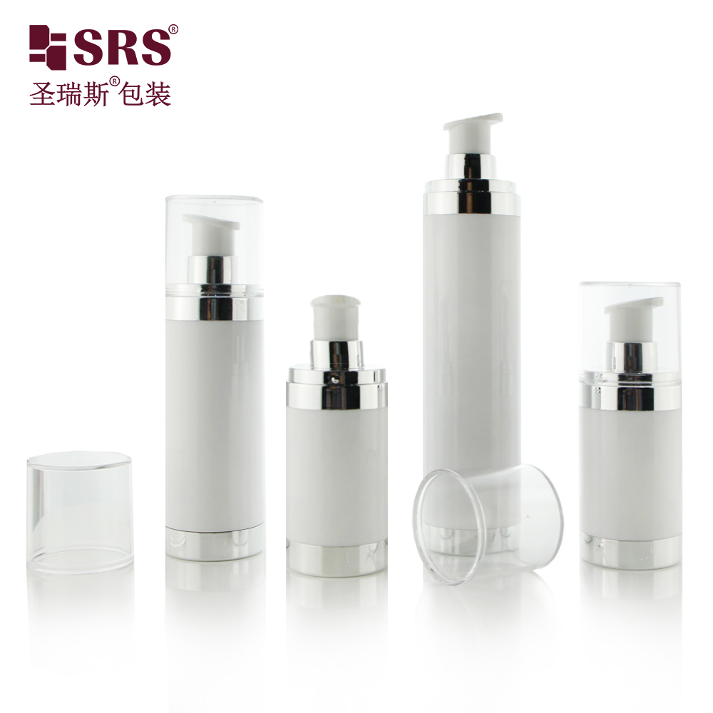 Custom Empty 15ml 30ml 50ml Cream Cosmetic Lotion Luxury Plastic AS Airless Pump Bottle