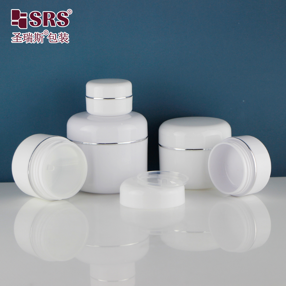 Low Moq 5g 10g 15g 20g 30g 50g 60g 100g 200g  Empty White Body Butter Jars Plastic Jar Container