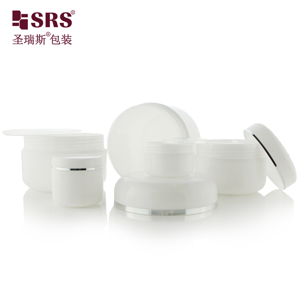 White Injection Custom Color Empty Facial Cream Plastic Container 50ml PP Jar