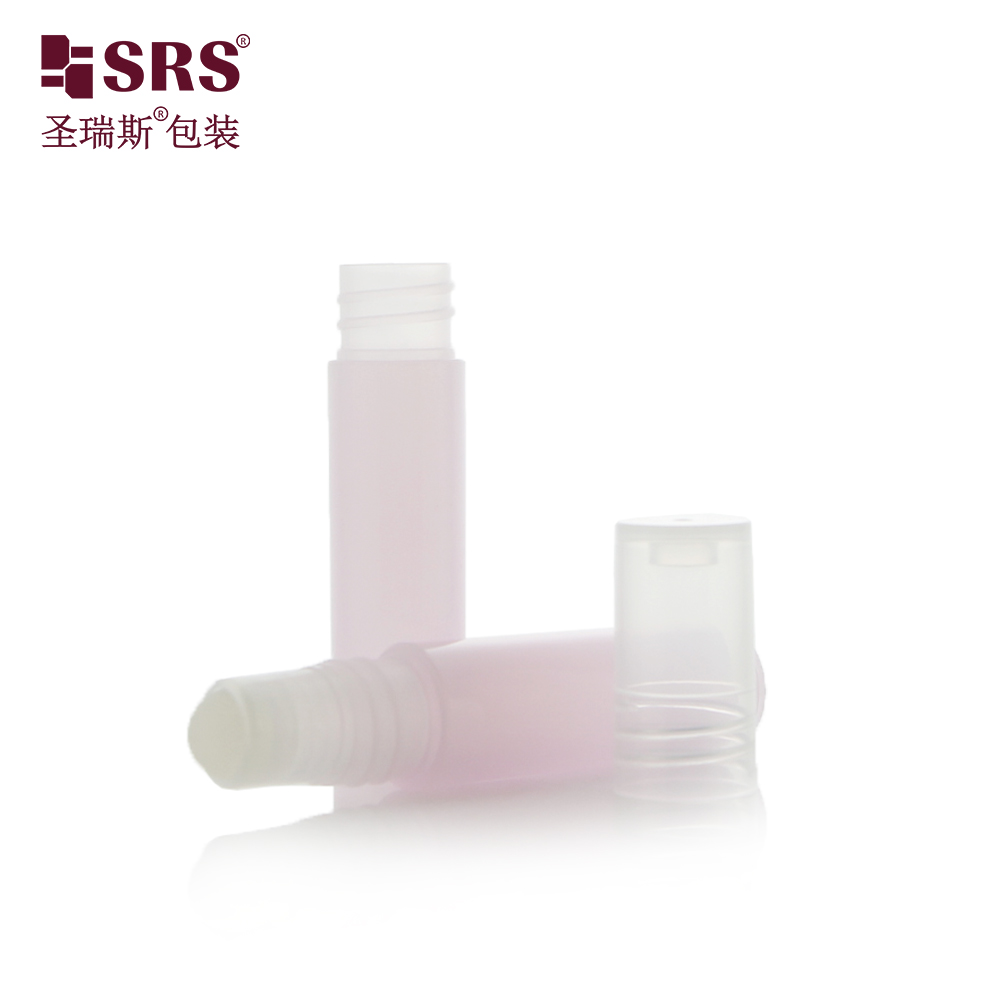 Small Travel Size Empty Cosmetic Lip Gloss Skincare Serum Roll On Packaging Roller Bottle