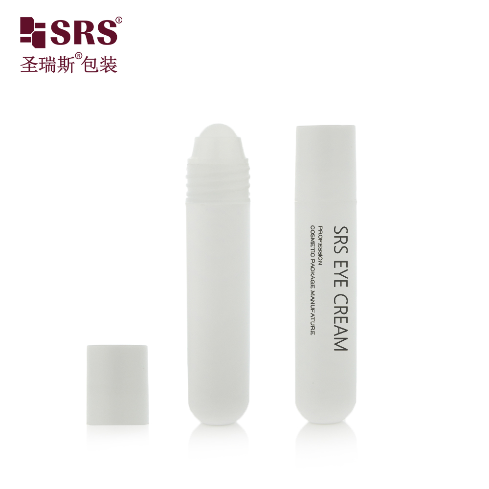 SRS 100% No Leakage 25ml New Design Matt Surface Round Bottom Cosmetic PP Roller Bottle