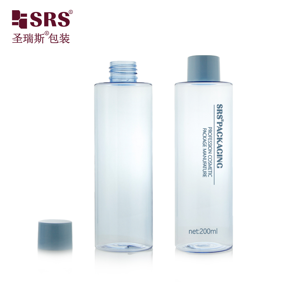 Skincare toner 200ml empty container packaging squeeze bottle pet plastic