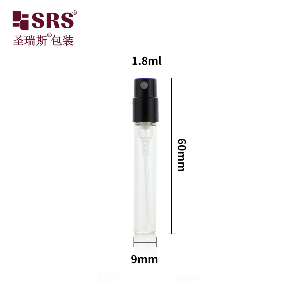 Wholesale Customized 2ml Atomizer Small Mini Empty Glass Spray Perfume Bottle With Spray Bottle