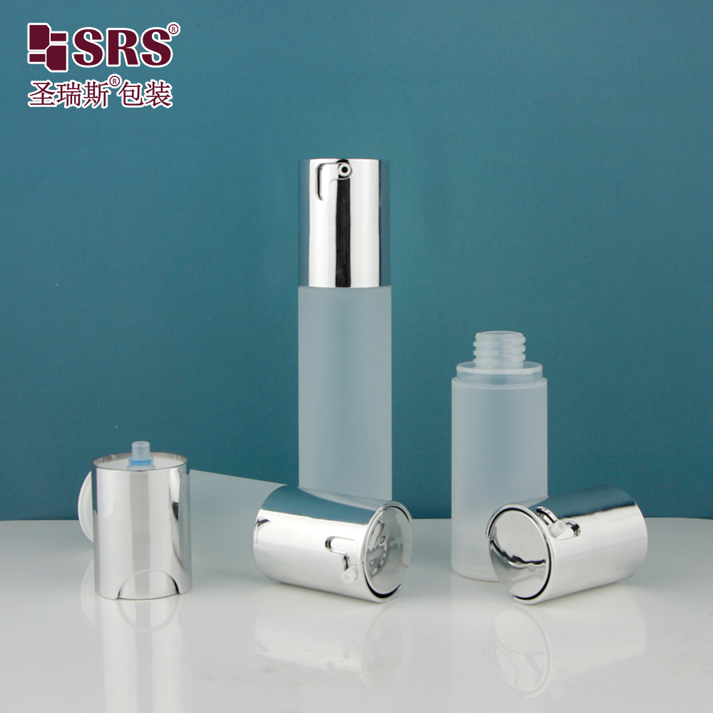 Eco-friendly Hot Sale 20ml 30ml 40ml 50ml PP Plastic Airless Pump Bottle Travel Set