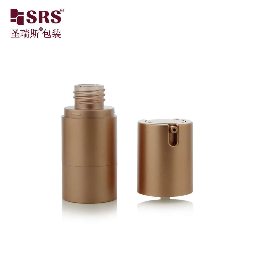 15ml 30ml 40ml 50 ml 80ml 100ml AS Silver Airless Lotion Pump Bottle For Luxury Packaging Cosmetic Packaging
