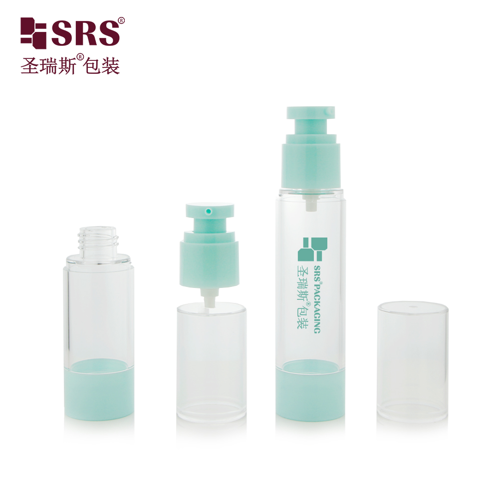 15ml 30ml 40ml 50ml 80ml 100ml 120ml Portable Customized Plastic AS Airless Pump Bottle