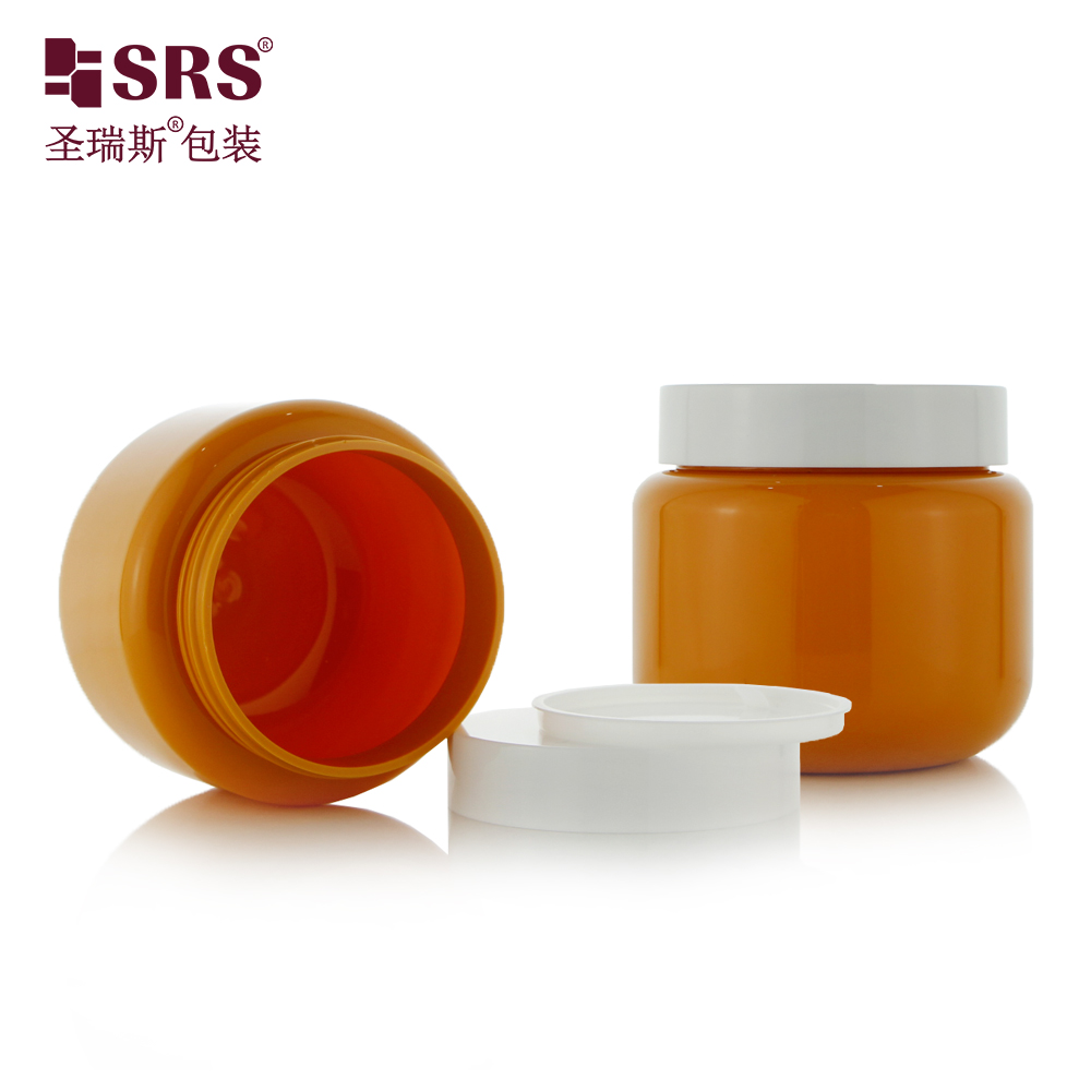 Wide Mouth Food Packaging Plastic PET Jar 300g Plastic Cosmetic Jars For Body Butter