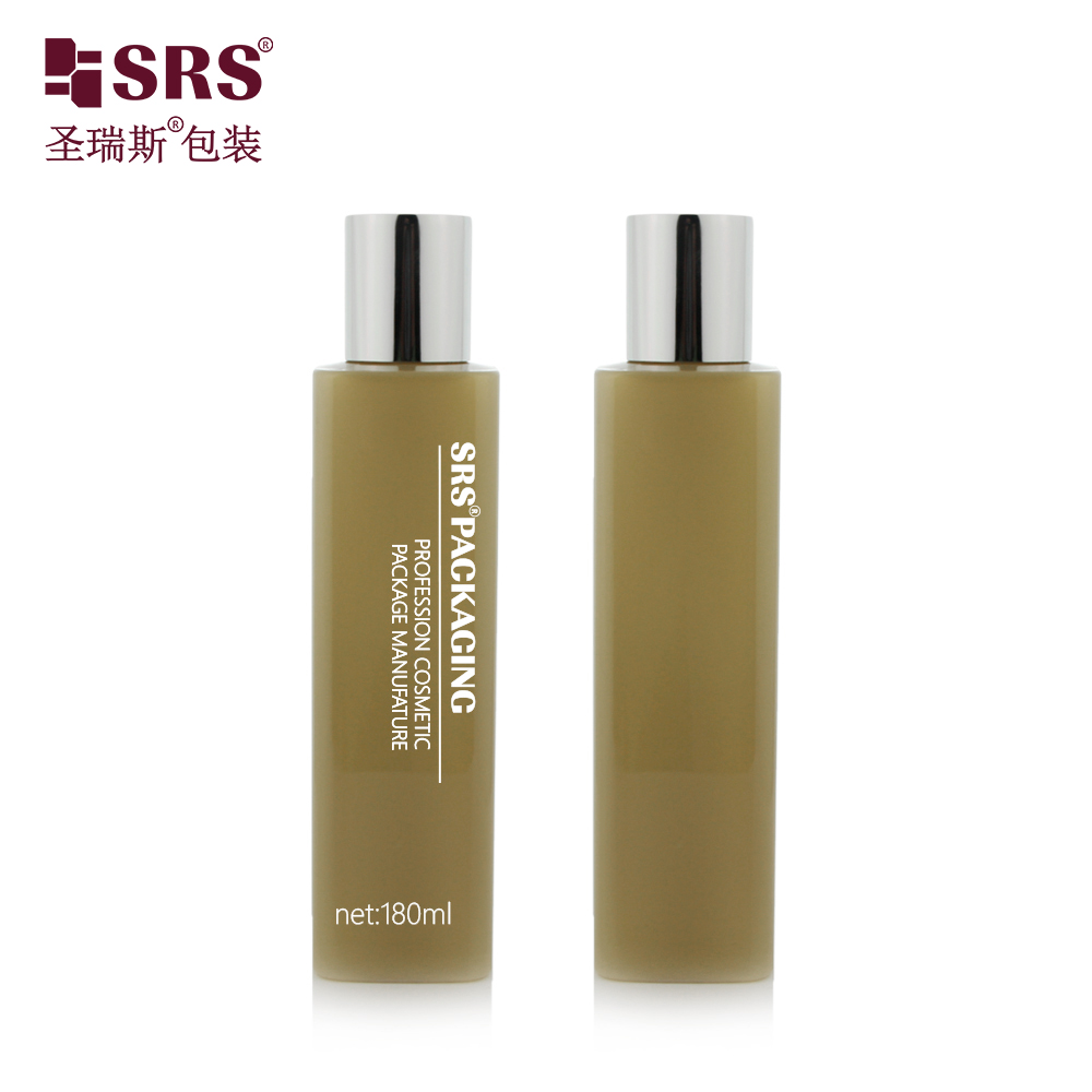 SRS Packaging Wholesale 180ml Custom Color Square Shape Toner Lotion PET Bottle