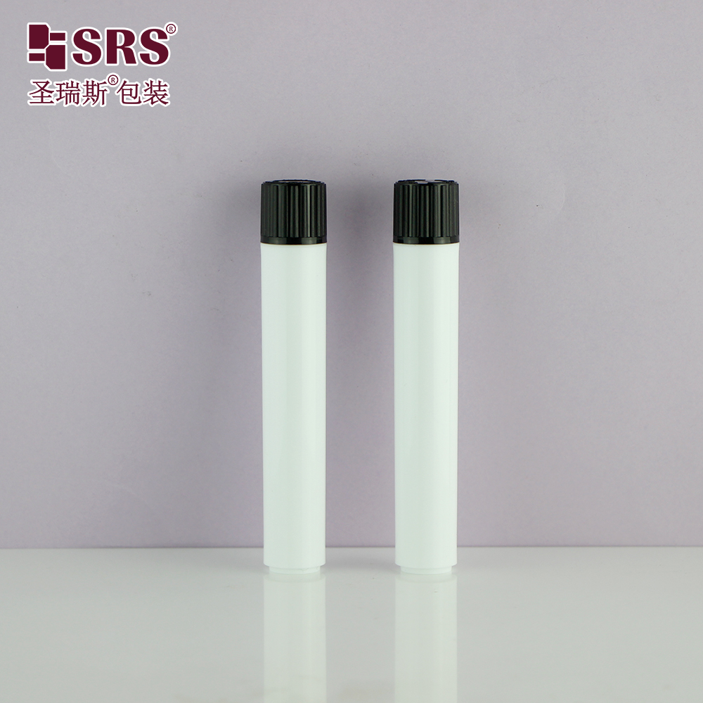 Factory Direct Sale White Plastic Vial Bottle 10ml With CRC Child Resistant Screw Cap for Storage Medicine