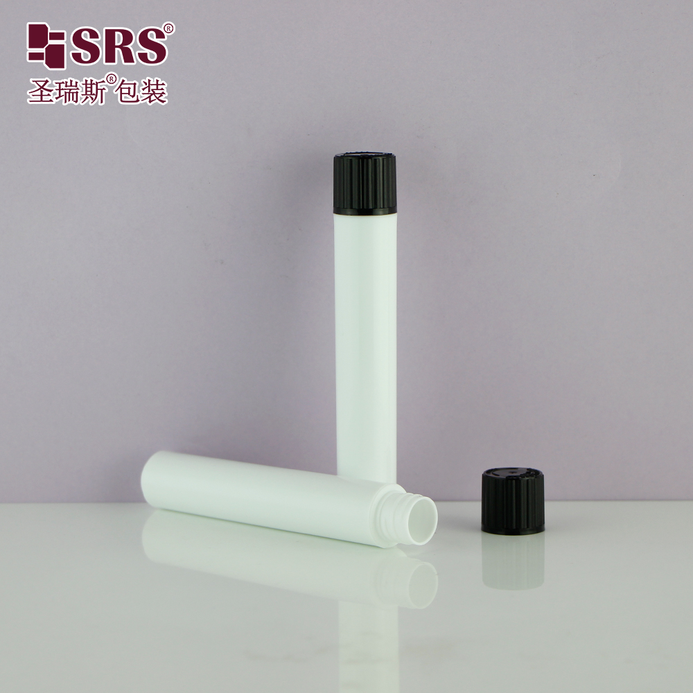Factory Direct Sale White Plastic Vial Bottle 10ml With CRC Child Resistant Screw Cap for Storage Medicine