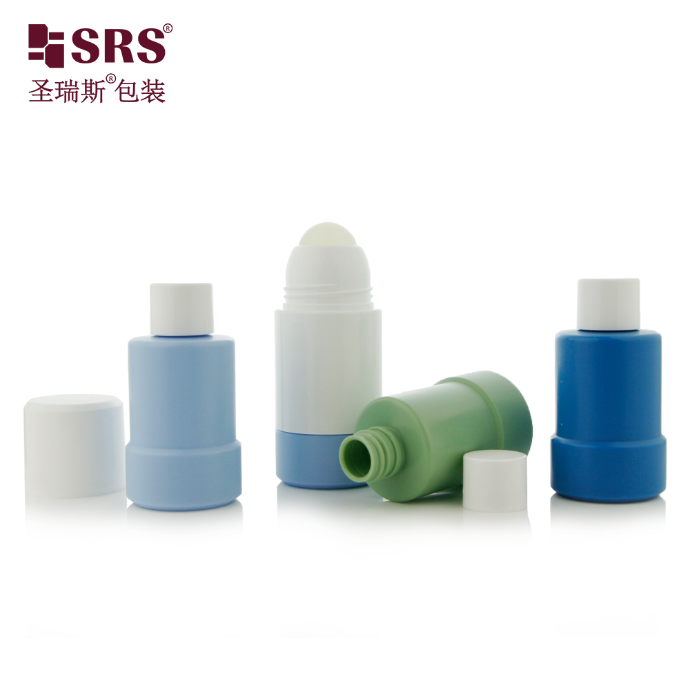 75ml Replaceable Eco-friendly Recycled PCR PP Anti-Itch Liquid Gel Roll On Plastic Bottle 50ml