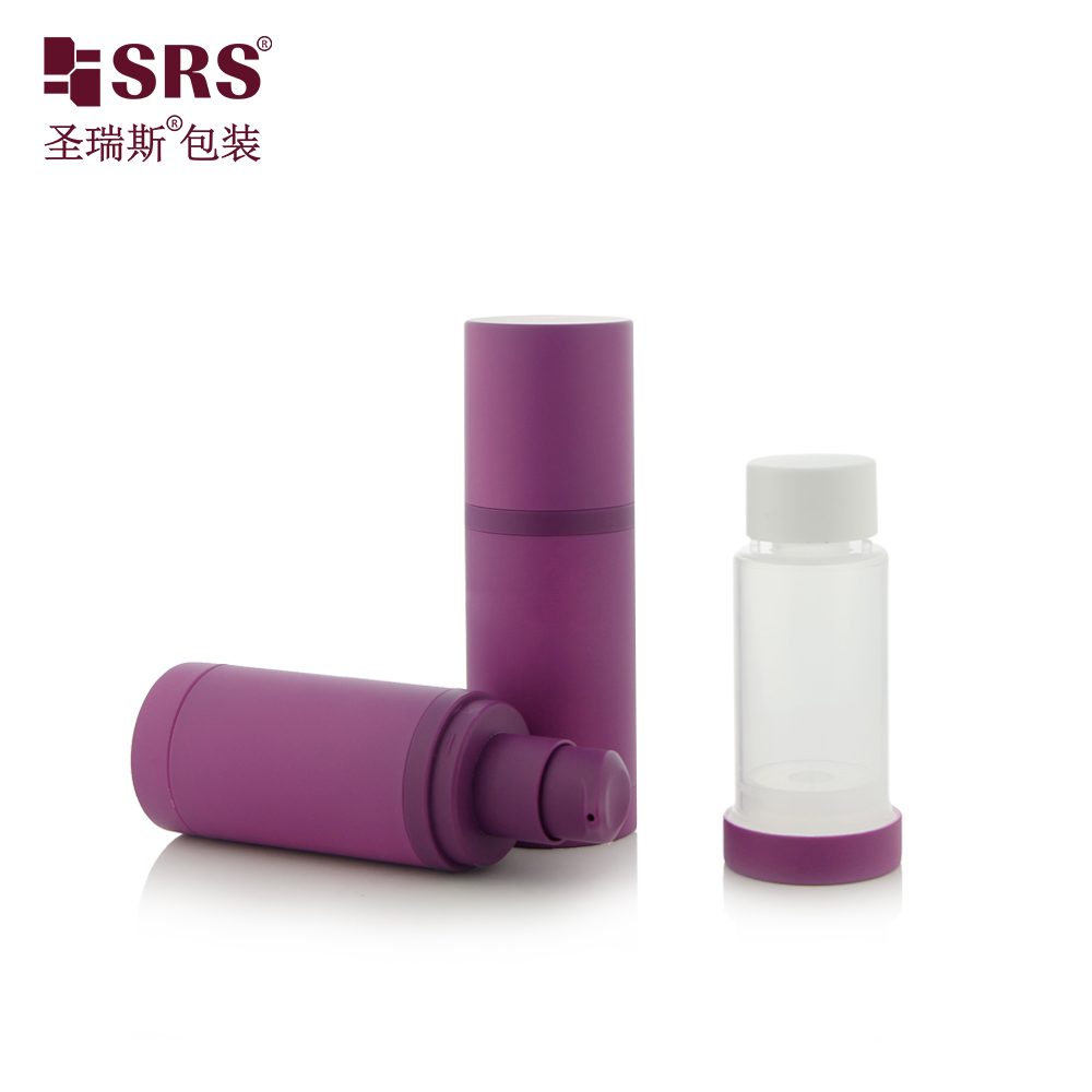 Replaceable design 30ml 50ml airless bottles custom eco friendly 100ml empty cosmetic packaging