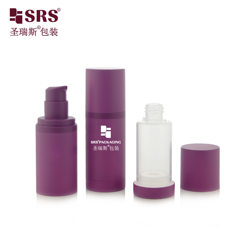 Replaceable design 30ml 50ml airless bottles custom eco friendly 100ml empty cosmetic packaging