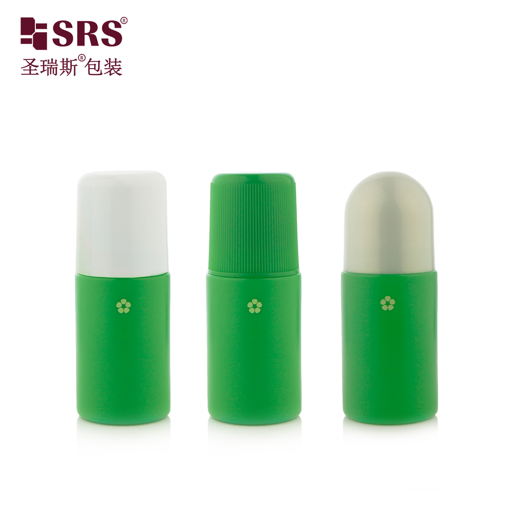 High Quality No Leakage 60ml PP Plastic Roll On Bottle Pain Relief Roller Bottle With Plastic Roller Ball