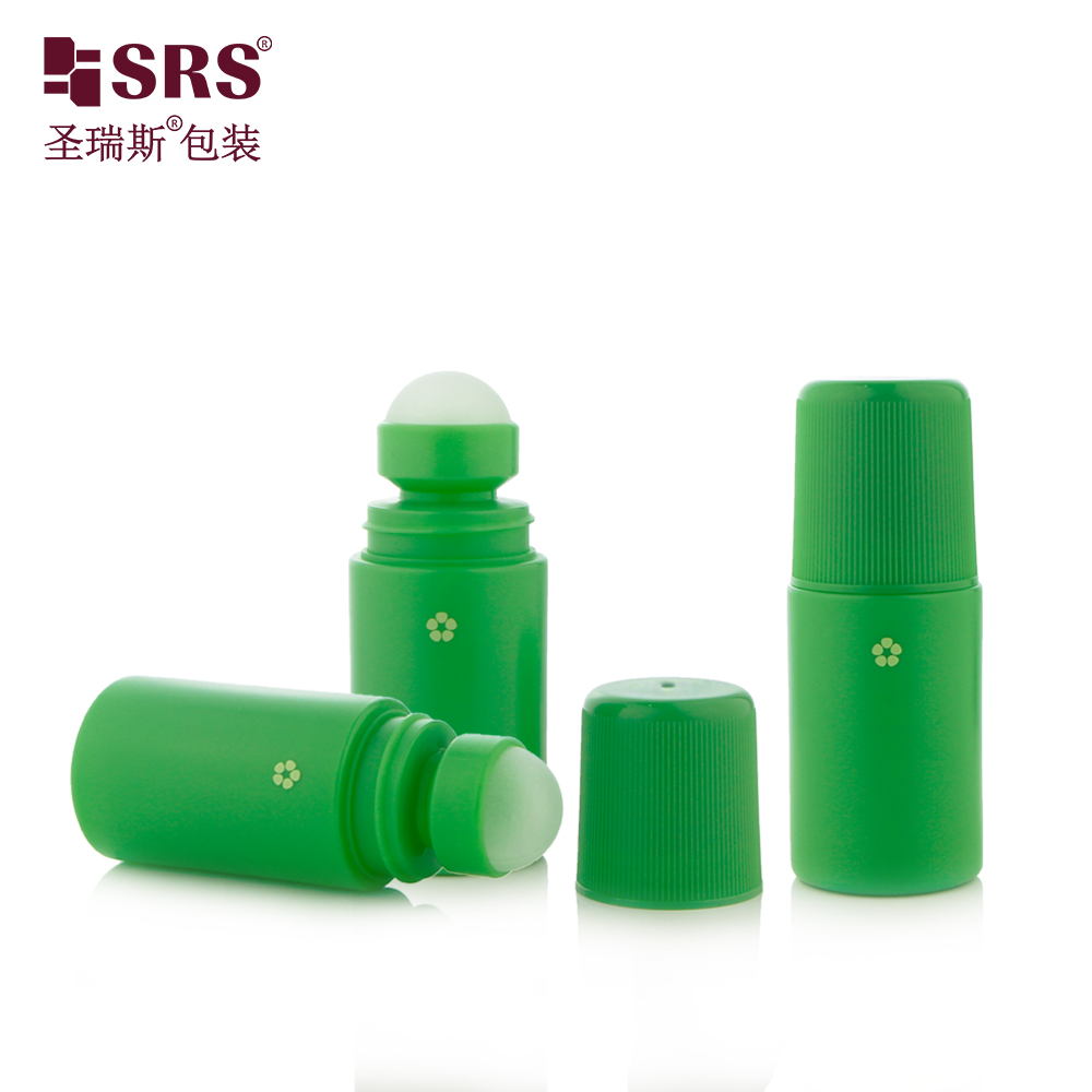 High Quality No Leakage 60ml PP Plastic Roll On Bottle Pain Relief Roller Bottle With Plastic Roller Ball