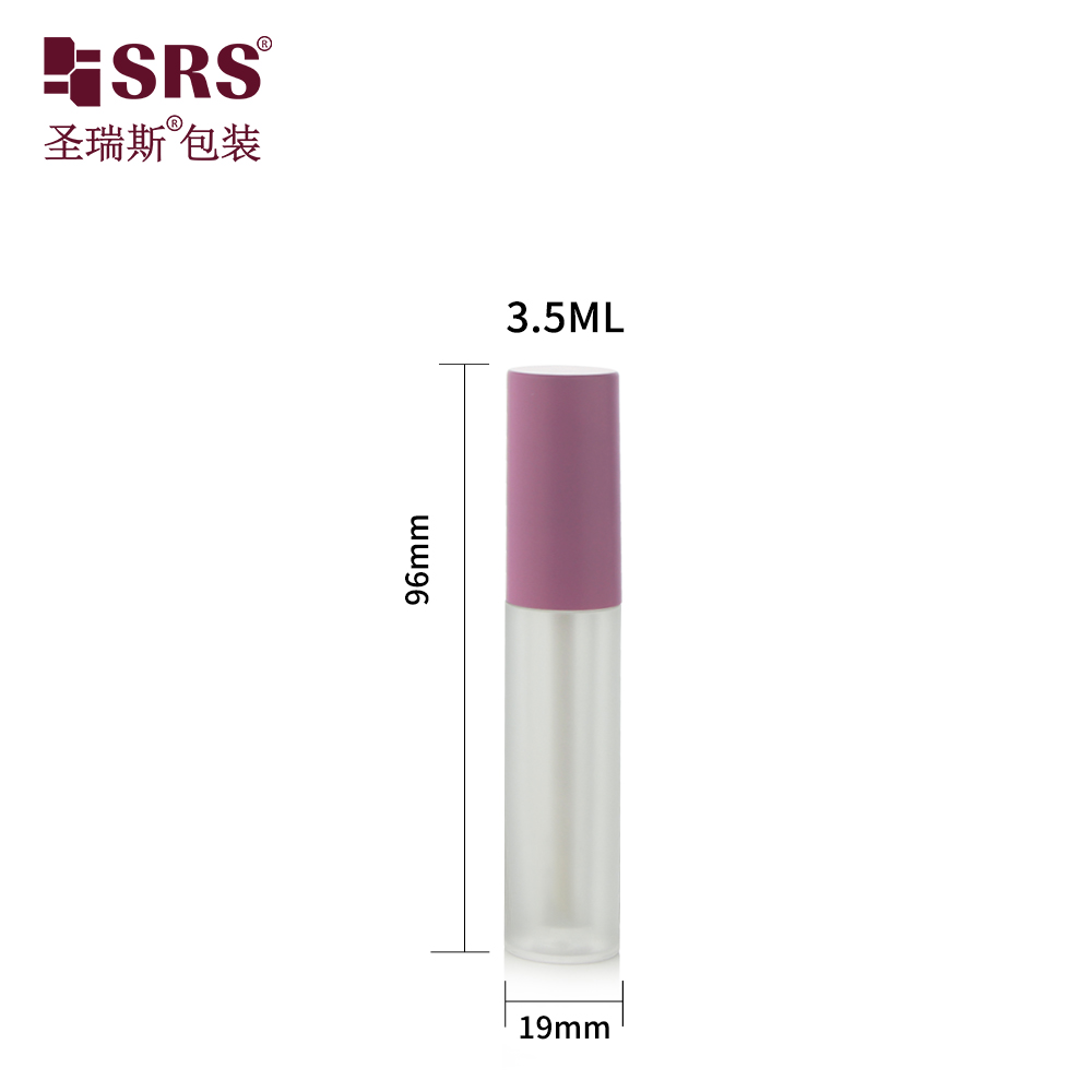 3.5ml Custom Color Lip Gloss Tube Make Up Packaging Empty Lip Gloss Container With Brush