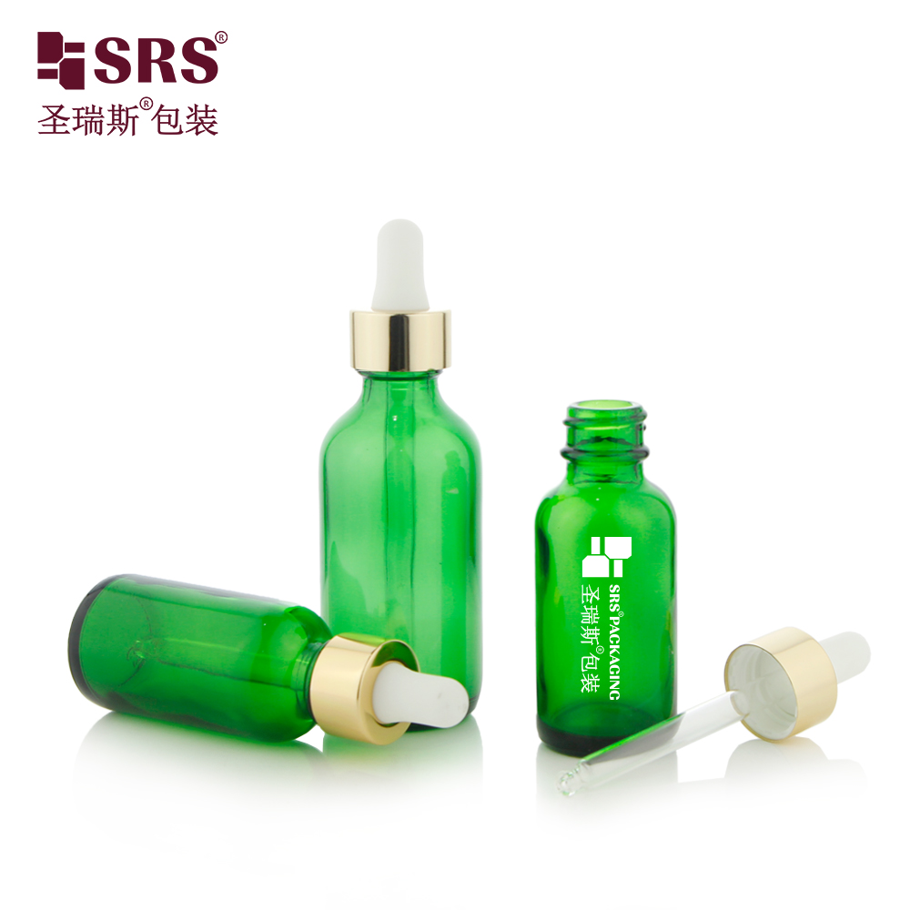 15ml 30ml essential oil bottle with dropper 60ml glass green amber clear empty vial