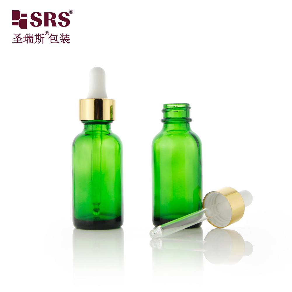 15ml 30ml essential oil bottle with dropper 60ml glass green amber clear empty vial