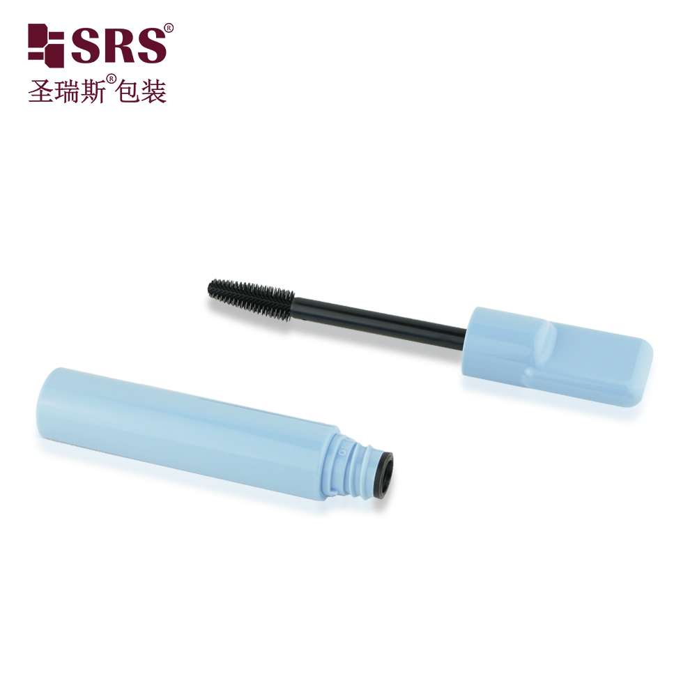 Plastic Pen Round Shape Makeup 12ml Blue Empty Eyelash Tube Mascara Tubes With Brush