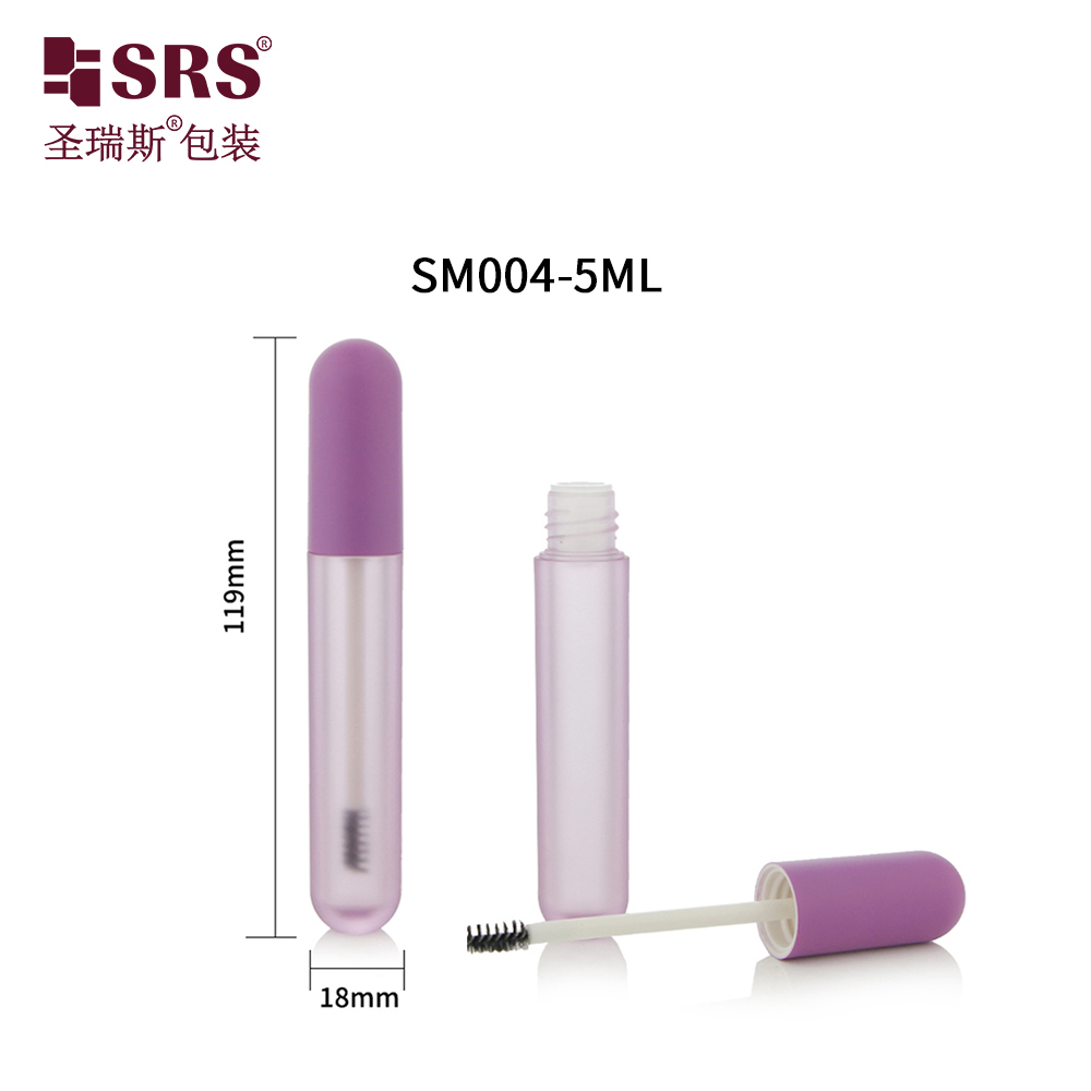 Hot selling Beauty New Product Translucent Purple Empty Mascara Tubes With Brush