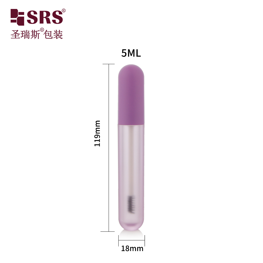 Hot selling Beauty New Product Translucent Purple Empty Mascara Tubes With Brush