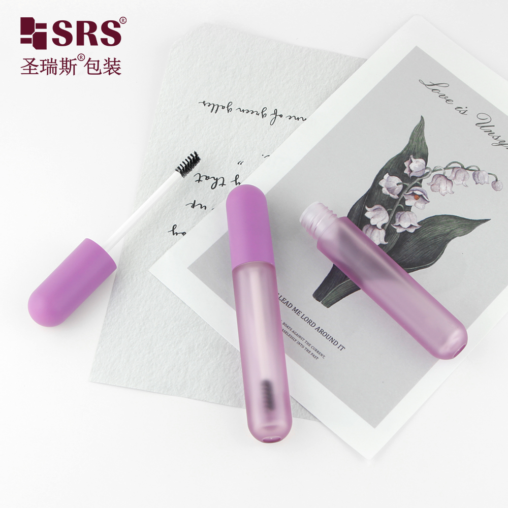 Hot selling Beauty New Product Translucent Purple Empty Mascara Tubes With Brush