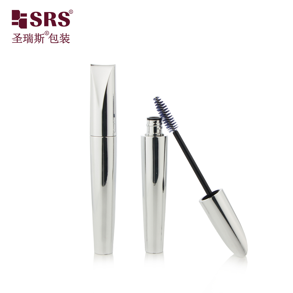 Mini Metallic Silver Shiny Eyelash Aluminium Eyeline Wind Empty Silver Mascara Tubes