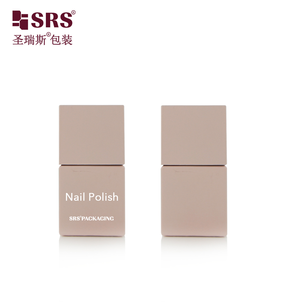 New Design Pink Custom Supplier Private Logo 10ml Luxury Empty Gel Glass nail polish bottle Square Nail Polish Bottle