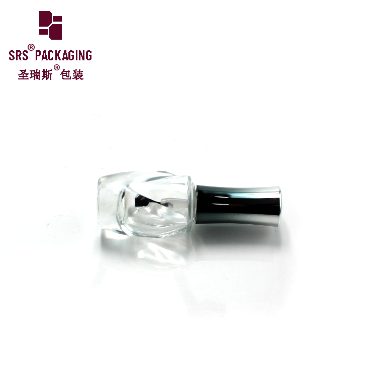 SRS UV Gel Glass Empty Bottle China Packaging Shape Nail Gel Polish Glass Bottle