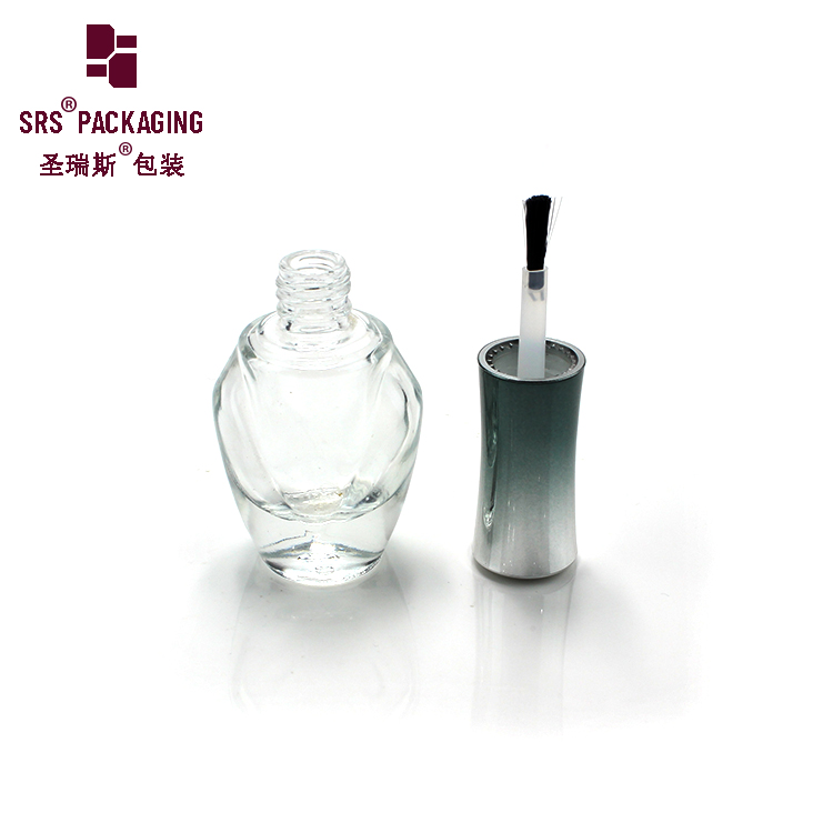 SRS UV Gel Glass Empty Bottle China Packaging Shape Nail Gel Polish Glass Bottle