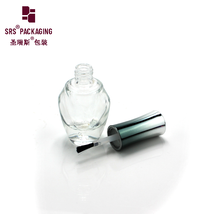 SRS UV Gel Glass Empty Bottle China Packaging Shape Nail Gel Polish Glass Bottle