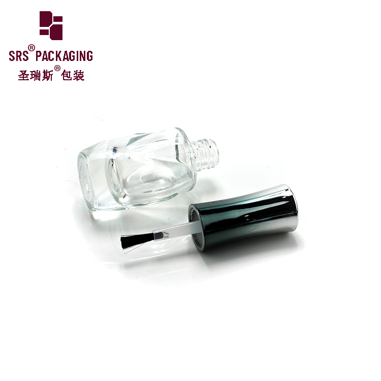 SRS UV Gel Glass Empty Bottle China Packaging Shape Nail Gel Polish Glass Bottle