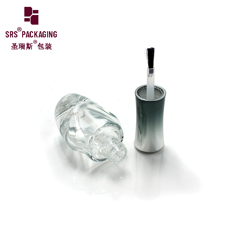 SRS UV Gel Glass Empty Bottle China Packaging Shape Nail Gel Polish Glass Bottle