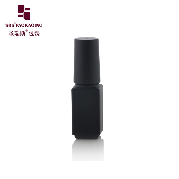 3ml Makeup Glass Wholesale Customize Empty Paint Black Nail Polish Bottle