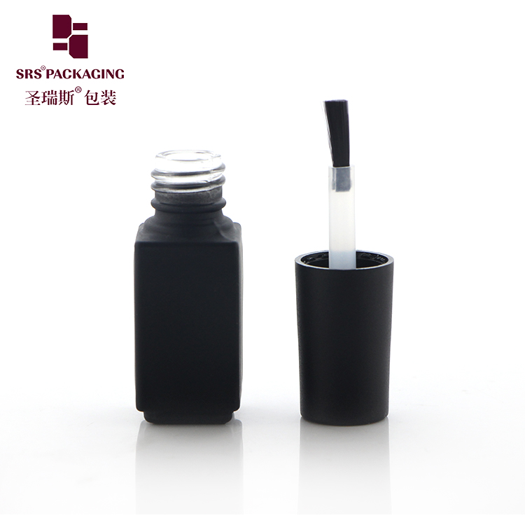 3ml Makeup Glass Wholesale Customize Empty Paint Black Nail Polish Bottle