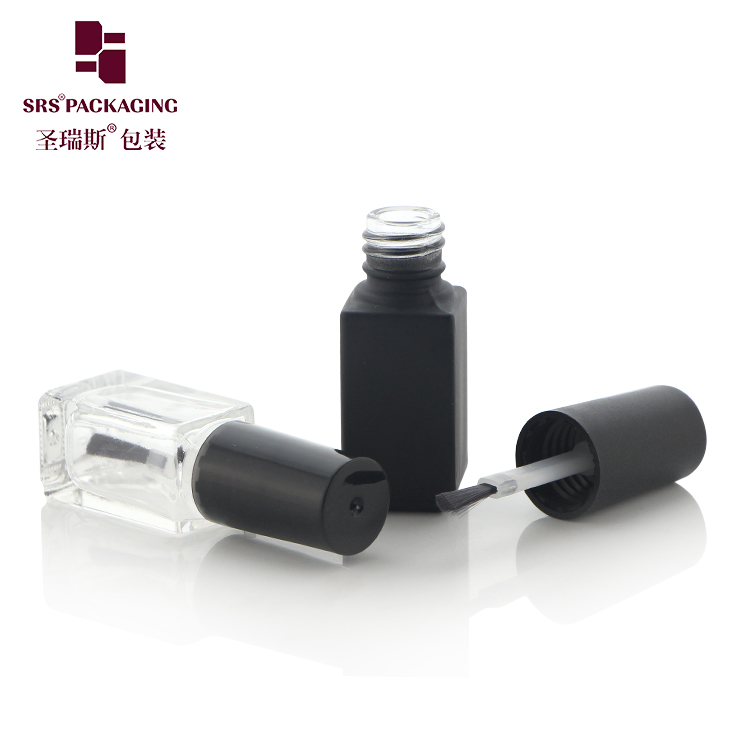 3ml Makeup Glass Wholesale Customize Empty Paint Black Nail Polish Bottle