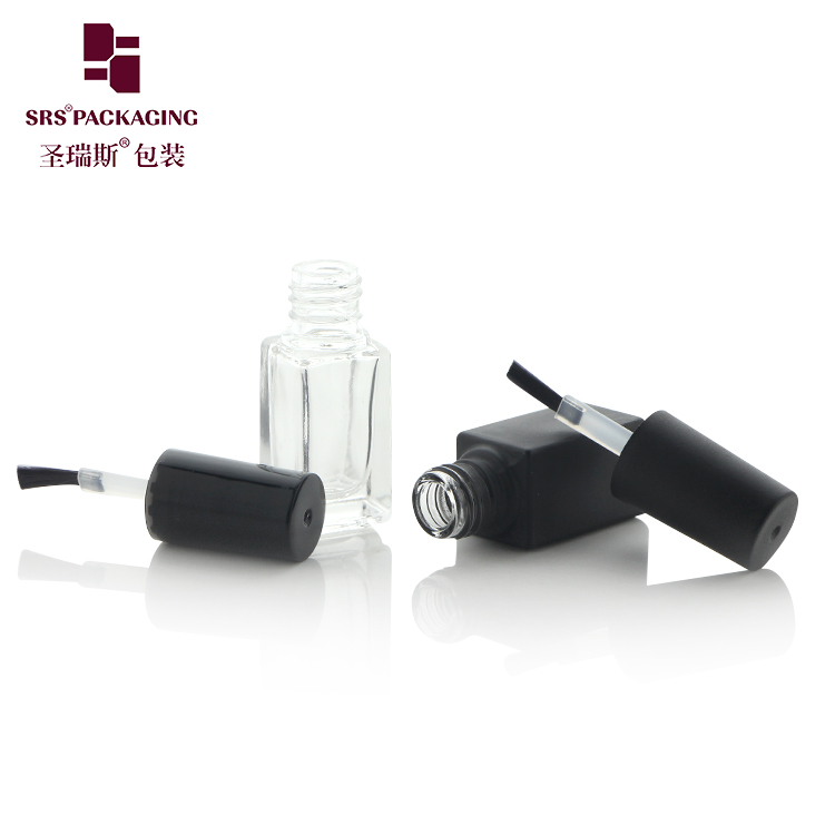 3ml Makeup Glass Wholesale Customize Empty Paint Black Nail Polish Bottle