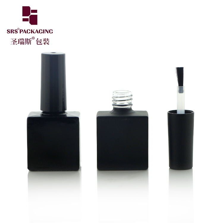 Market Hot Selling Square uv Gel Nail Polish Packaging 8 ML Custom Empty Bottle with Brush