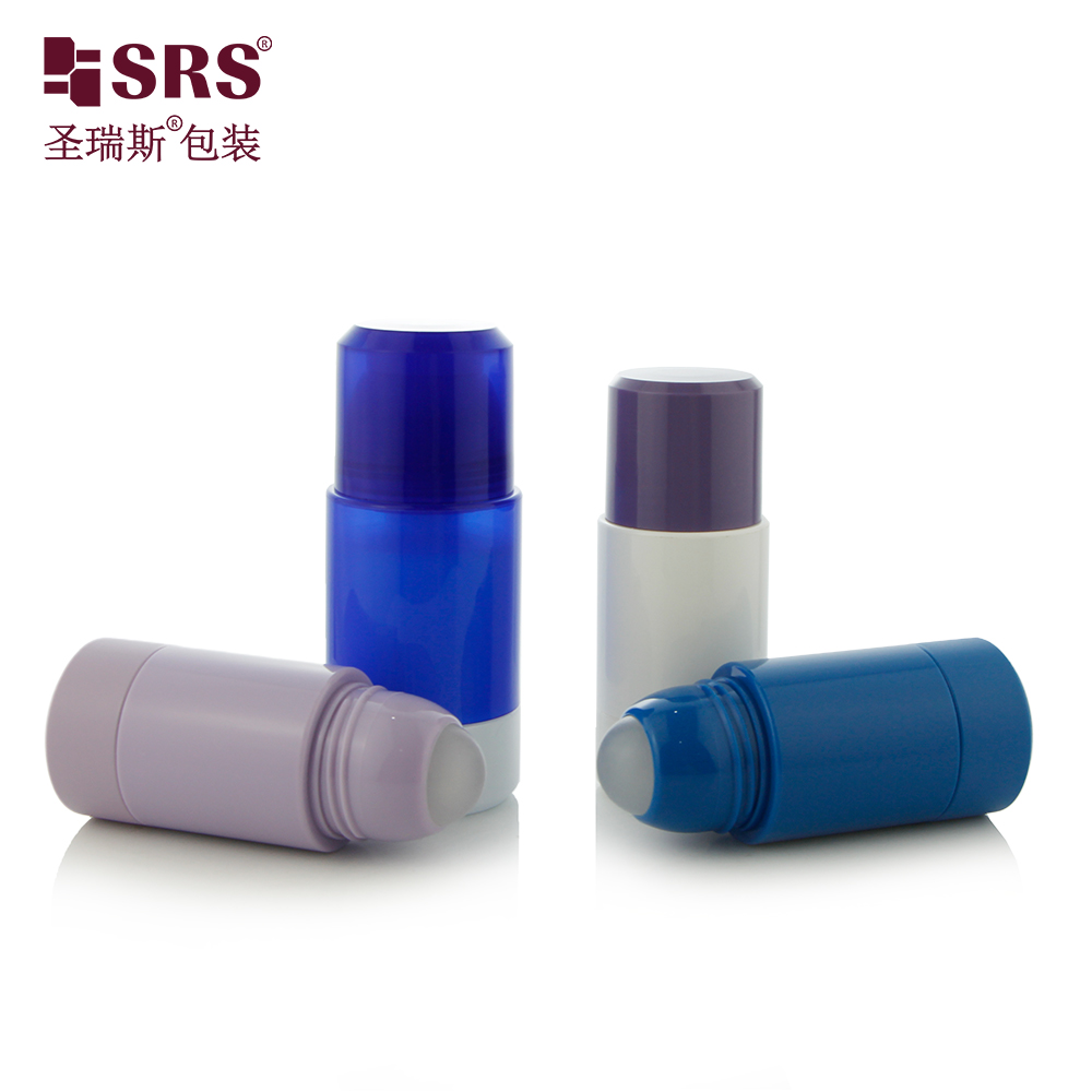 Replaceable 50ml 75ML PP PCR Plastic Deodorant Roller on Bottle New Design Skin Care Cosmetic Container