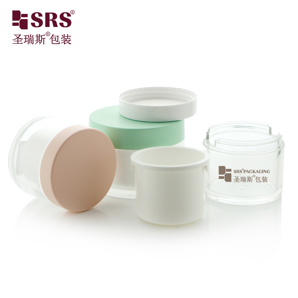 Plastic Cosmetic Replaceable Acrylic Cream Jar 50ml 100ml 240ml Inner Replaced jar Packaging