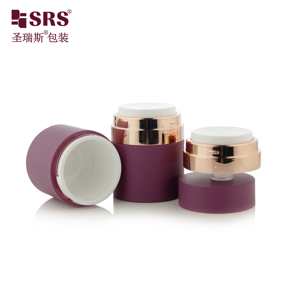 Eco-friendly PP Inner Acrylic Outer Cosmetics Jar 15g 30g 50g Replaceable Series For Skincare Custom Color