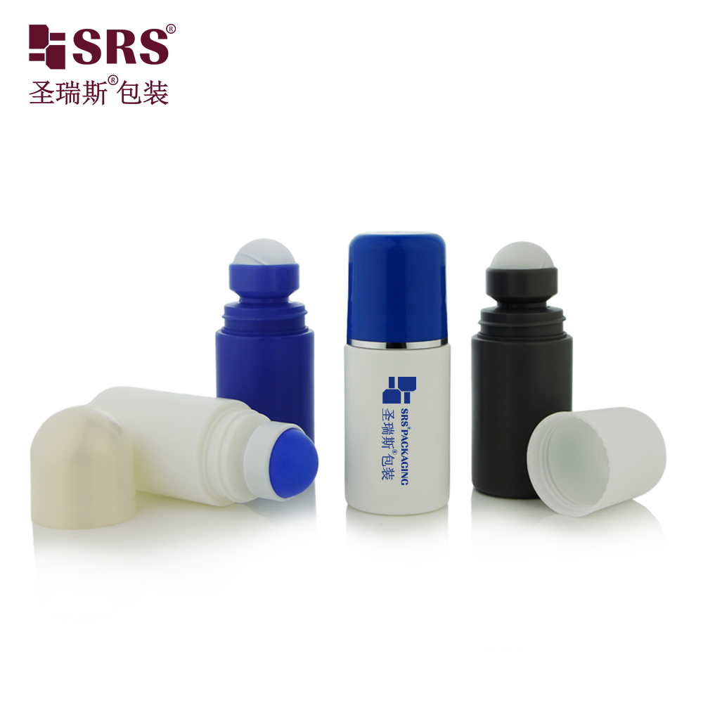 60ml White Empty Straight Plastic Roll On Perfume Deodorant Antiperspirant Bottle Packaging