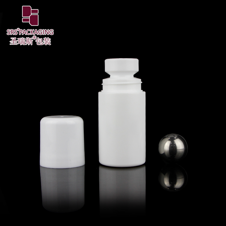 60ml 2 oz Plastic PP PCR Recycled Roller Ball Gel Bottle No Leakage Roll On Deodorant Packaging