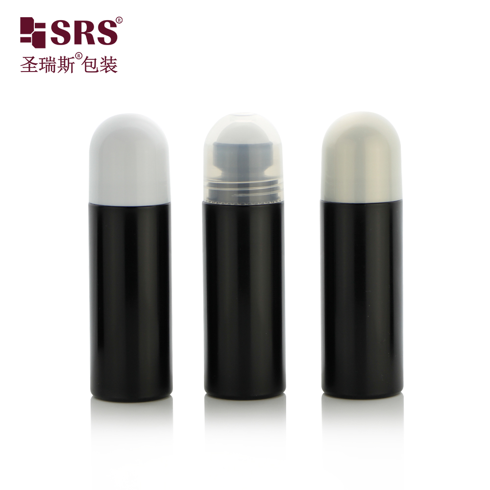 Custom Color 90ml Roll On Deodorant Bottle PP PCR Plastic Pain Relief Gel Roller Bottle With Plastic Roller Ball