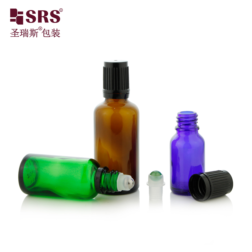 Essential Oil Perfume Glass Roll On Bottle With Tamper New Design Evident Cap